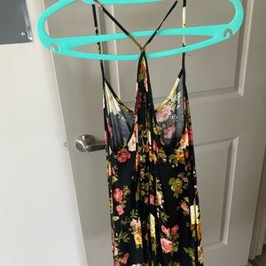 Skinny strap dress flowy